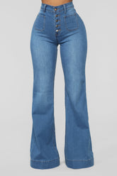 Skyscraper Denim Jeans - Medium Blue Wash